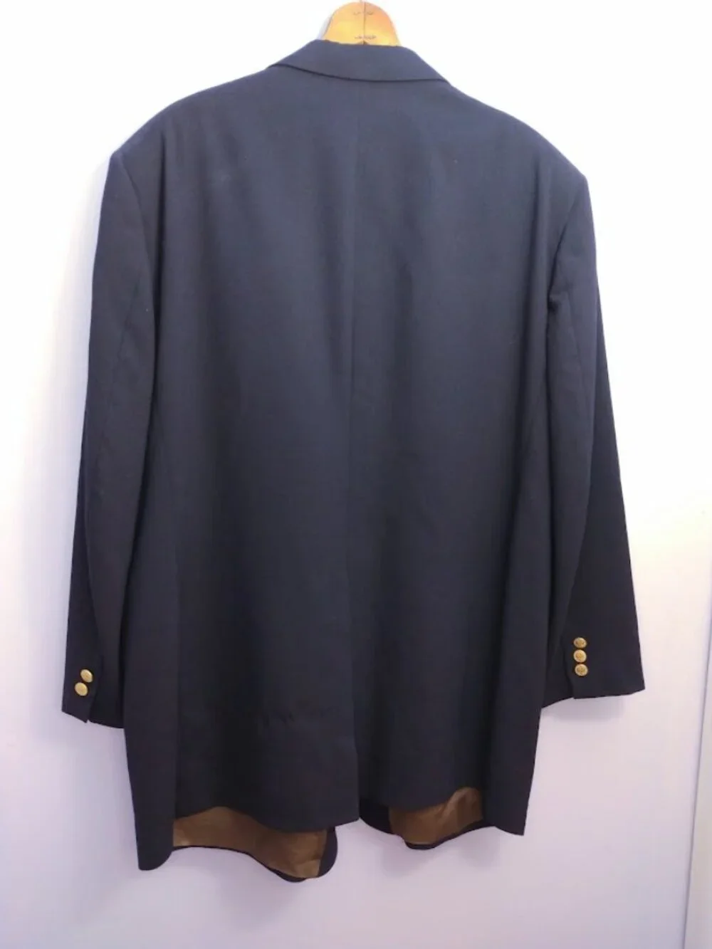 BILL BLASS Men's 54R 100% Wool Sport Jacket Blazer 2 Button Union Made USA FLAWS